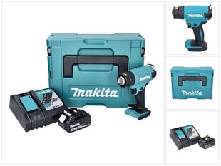 Аккумуляторный фен с горячим воздухом Makita DHG 180 RF1J цена и информация | Строительные фены | kaup24.ee