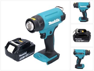 Аккумуляторный фен с горячим воздухом Makita DHG 180 T1 цена и информация | Строительные фены | kaup24.ee