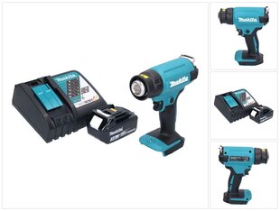 Аккумуляторный фен с горячим воздухом Makita DHG 180 RF1 цена и информация | Строительные фены | kaup24.ee