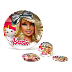 Taldrikute komplekt Barbie (5 Pcs) (ø 23 cm) hind ja info | Ühekordsed nõud | kaup24.ee