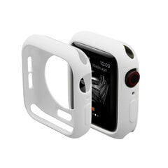 Apple Watch silikoonümbris, valge, 45mm цена и информация | Аксессуары для смарт-часов и браслетов | kaup24.ee