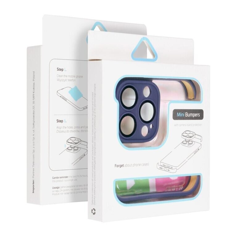 Mini bumbers, ümbris kaamera kaitsega, iPhone 14 Pro Max (6,7"), tumelilla цена и информация | Telefoni kaaned, ümbrised | kaup24.ee