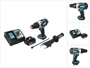 Аккумуляторный шуруповерт Makita DHP 458 RG1 цена и информация | Шуруповерты, дрели | kaup24.ee