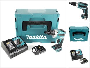 Аккумуляторный шуруповерт Makita DFS 251 Y1J-D 18 В Li-Ion цена и информация | Шуруповерты, дрели | kaup24.ee