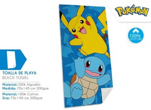 Пляжное полотенце Pokemon, 70 x 140 см цена и информация | Полотенца | kaup24.ee