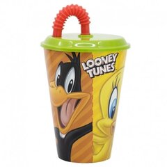 Kõrrega tass Looney tunes, 430 ml hind ja info | Originaalsed tassid | kaup24.ee