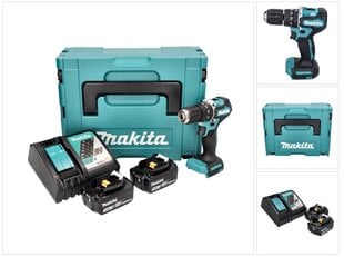 Аккумуляторная ударная дрель Makita DHP 487 RFJ цена и информация | Шуруповерты, дрели | kaup24.ee