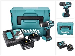 Аккумуляторная дрель Makita DDF 487 RGJ цена и информация | Шуруповерты, дрели | kaup24.ee