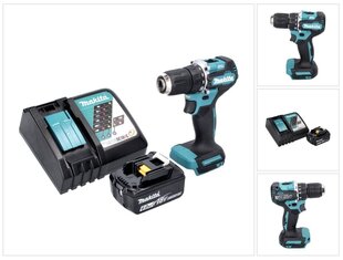 Аккумуляторная дрель Makita DDF 487 RG1 цена и информация | Шуруповерты, дрели | kaup24.ee