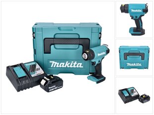 Аккумуляторный фен с горячим воздухом Makita DHG 180 RG1J цена и информация | Строительные фены | kaup24.ee