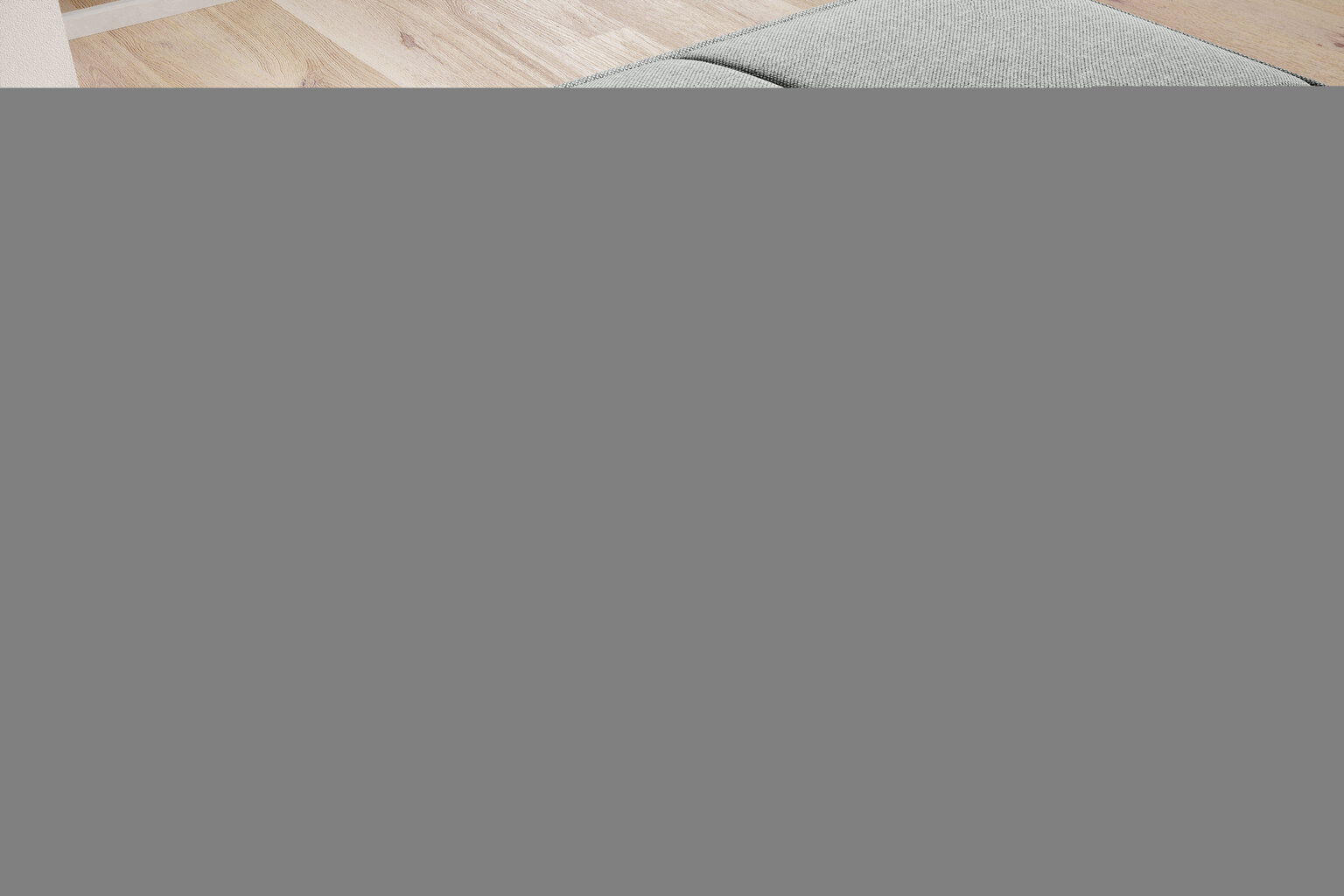 Tumba Bellis, 97x62x42 cm, kangas, hall цена и информация | Kott-toolid, tumbad, järid | kaup24.ee