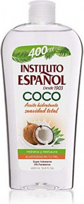 Niisutav kehaõli Instituto Español Moisturising Oil Coco, 400 ml цена и информация | Kehakreemid, losjoonid | kaup24.ee