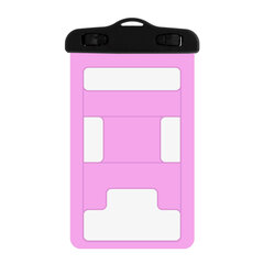 Водонепроницаемый чехол для телефона с пластиковой застежкой, розовый цена и информация | Чехлы для телефонов | kaup24.ee