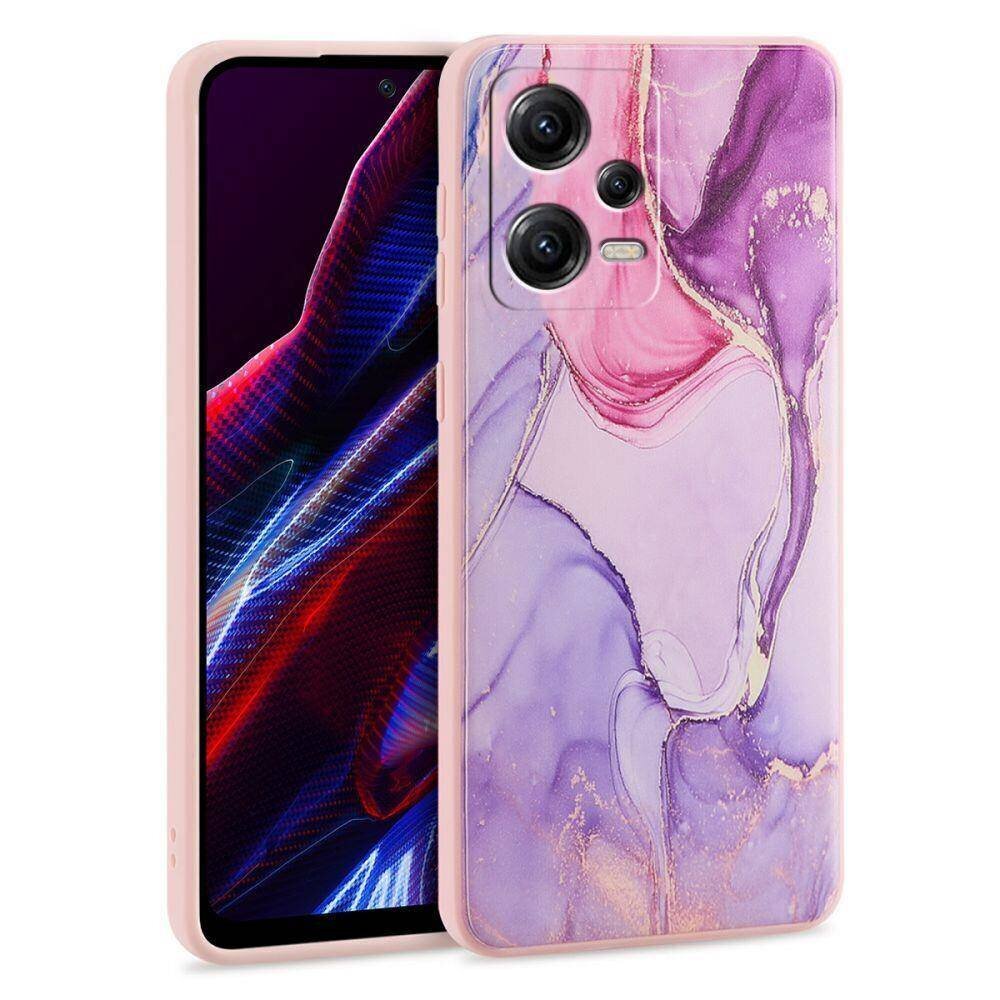 Telefoniümbris Tech-Portect Marble - Xiaomi Redmi Note 12 / POCO X5 5G , roosa - lilla hind ja info | Telefoni kaaned, ümbrised | kaup24.ee