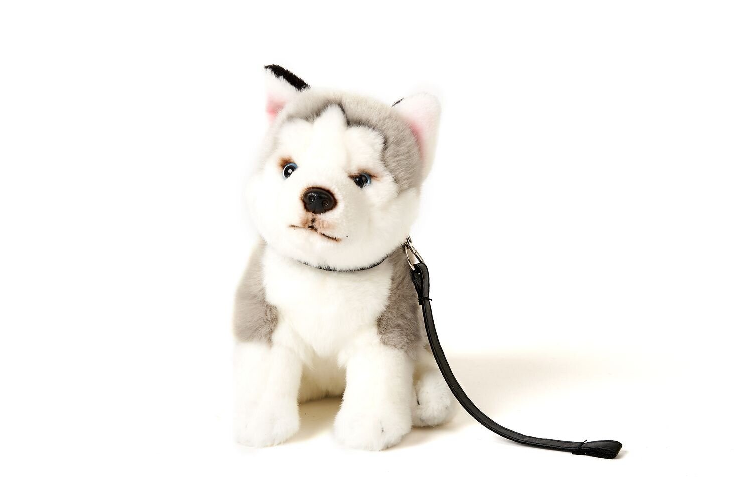 Pehme mänguasi koer Husky hall, 24 cm (kõrgus) цена и информация | Pehmed mänguasjad | kaup24.ee