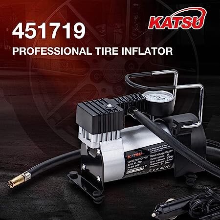 Autokompressor 12V DC 14A 150PSI, Katsu Tools hind ja info | Turvasüsteemid ja 12V seadmed | kaup24.ee