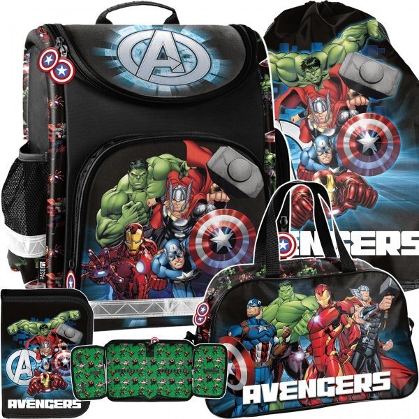Kooli seljakott koos tarvikutega Iron Man Thor Avengers hind ja info | Koolikotid, sussikotid | kaup24.ee