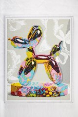Алмазная вышивка картина стразами на подрамнике ТМ Варвикас, полная выкладка 40x50 см "Собака из шариков"  LG326e цена и информация | Алмазная мозаика | kaup24.ee