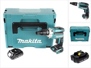 Аккумуляторный шуруповерт Makita DFS 251 Y1J 18 В Li-Ion цена и информация | Шуруповерты, дрели | kaup24.ee