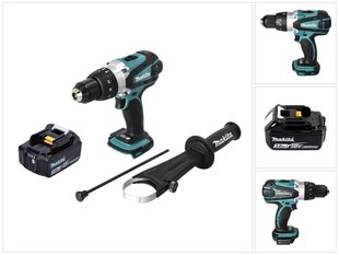 Аккумуляторный шуруповерт Makita DHP 458 F1 цена и информация | Шуруповерты, дрели | kaup24.ee