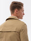 Meeste lühike mantel Ombre OM-COSC-0101 helepruun hind ja info | Meeste mantlid | kaup24.ee