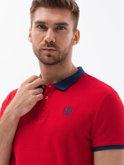 Рубашка-поло мужчины Омбре S1634 с контрастным воротником цена и информация | Meeste T-särgid | kaup24.ee