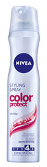 Juukselakk värvitud juustele Nivea Color Protect, 6 x 250 ml цена и информация | Средства для укладки волос | kaup24.ee