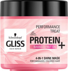 Juuksemask Gliss 4in1 Shine Mask, 3 x 400 ml hind ja info | Maskid, õlid, seerumid | kaup24.ee