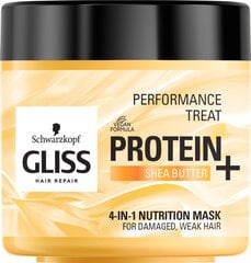 Gliss 4in1 Mask Mask Mask Mass Mask 400 мл, 3 упаковочного комплекта цена и информация | Средства для укрепления волос | kaup24.ee