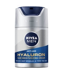 Niisutav näokreem Nivea Men Active AGE Hyaluron, 6 tk hind ja info | Näokreemid | kaup24.ee