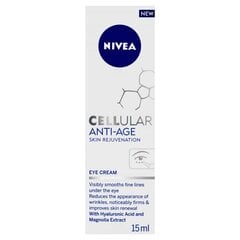 Kortsudevastane silmaümbruskreem Nivea Cellular, 3 x 15 ml цена и информация | Сыворотки, кремы для век | kaup24.ee