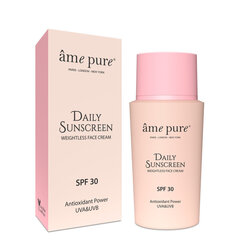 Солнцезащитный крем âme pure Daily Sunscreen | SPF 30, 50ml цена и информация | Кремы для лица | kaup24.ee