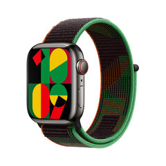 Apple Watch, nailon rihm, black unity, 38/40/41mm hind ja info | Nutikellade ja nutivõrude tarvikud | kaup24.ee