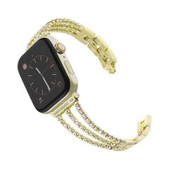 Diamond Bracelet для Apple Watch — Золотой 42/44/45/49mm цена и информация | Аксессуары для смарт-часов и браслетов | kaup24.ee