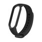 Xiaomi Mi Band 5/6/7, sport silikoon rihm, must hind ja info | Nutikellade ja nutivõrude tarvikud | kaup24.ee