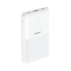 PowerBank VEGER S12 - 10 000mAh LCD QC3.0 PD 20W - Белый цена и информация | Зарядные устройства Power bank | kaup24.ee