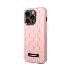 Originaal Karl Lagerfeld 3D monogram pattern ümbris, iPhone 14 Pro Max (6,7″), roosa цена и информация | Чехлы для телефонов | kaup24.ee
