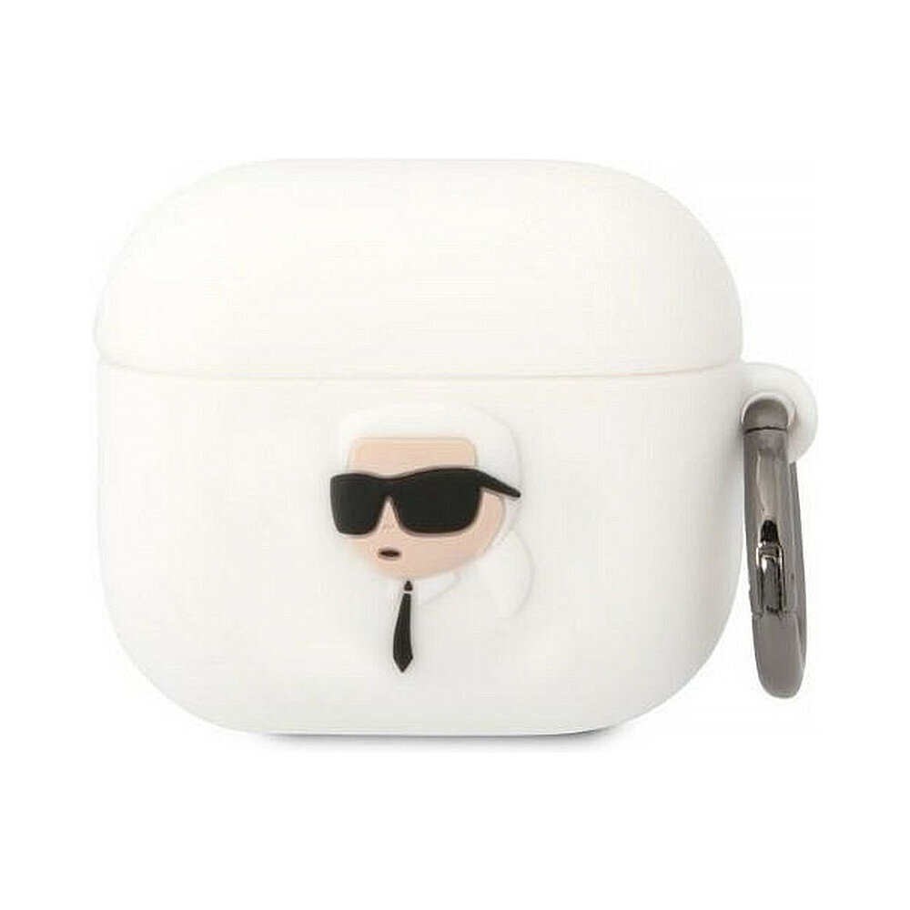 Originaal Karl Lagerfeld 3D NFT, AirPods 3 ümbris, valge цена и информация | Kõrvaklappide tarvikud | kaup24.ee