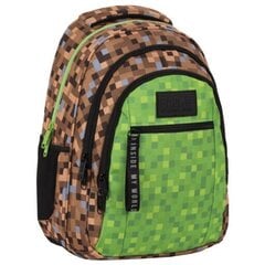 Kooli seljakott pixele 3 kambriga, ergonoomiline seljaosa цена и информация | Школьные рюкзаки, спортивные сумки | kaup24.ee