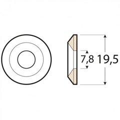 PTS 6 Kонусная шайба 7,8×19,5 цена и информация | Инструменты крепления | kaup24.ee