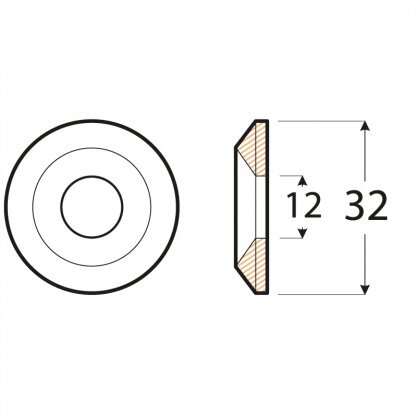 PTS 10 kooniline seib 12×32 цена и информация | Kinnitusvahendid | kaup24.ee