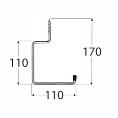 HW Konks 170×110 mm цена и информация | Механические инструменты | kaup24.ee