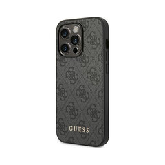 Оригинальный чехол GUESS 4G Gold Logo для iPhone 14 Pro Max (6,7″) - Cерый цена и информация | Чехлы для телефонов | kaup24.ee