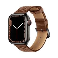 HOCO Elegant, Apple Watch, nahast rihm, pruun 38/40/41 mm hind ja info | Nutikellade ja nutivõrude tarvikud | kaup24.ee