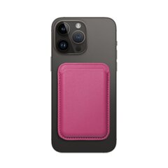 Кожаный чехол-бумажник Mag Wallet для iPhone - Розовый цена и информация | Аксессуары для телефонов | kaup24.ee