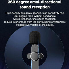 Apple, juhtmevaba Type-C lavalier-mikrofon hind ja info | Mikrofonid | kaup24.ee