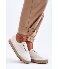 Pitsilised tennised Espadrillid Big Star LL274833 Valge hind ja info | Naiste kingad | kaup24.ee