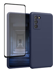 Silikoonist ümbris Samsung Galaxy S20FE / S20FE 5G SoundBerry, sinist värvi (Dark blue) + kaitseklaas Superior 5D цена и информация | Чехлы для телефонов | kaup24.ee