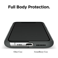 SoundBerry silikoonist ümbris iPhone 11, hall - Granny Grey цена и информация | Чехлы для телефонов | kaup24.ee
