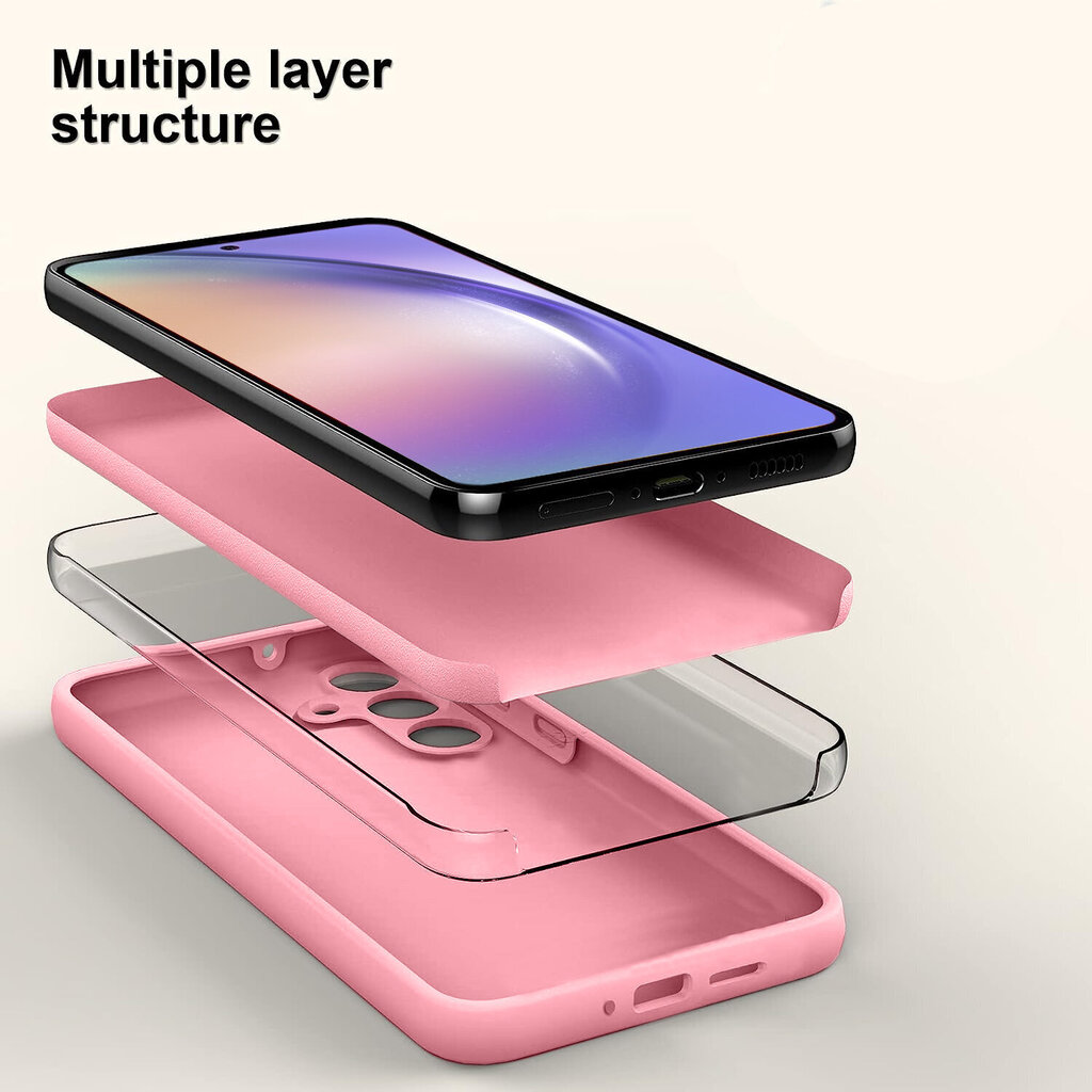 SoundBerry silikoonist ümbris Samsung Galaxy A54, roosa- Candy Pink hind ja info | Telefoni kaaned, ümbrised | kaup24.ee